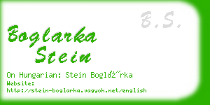 boglarka stein business card